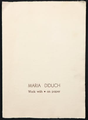 Maria Diduch - Vier keer gemengde techniek in omslag, Works with / on paper kopen? Bied vanaf 20!