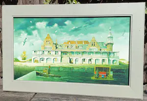 AcheterTheo Voorzaat - Vertrek uit Domburg, giclee op doek (netjes ingelijst)? Enchérissez de 250!