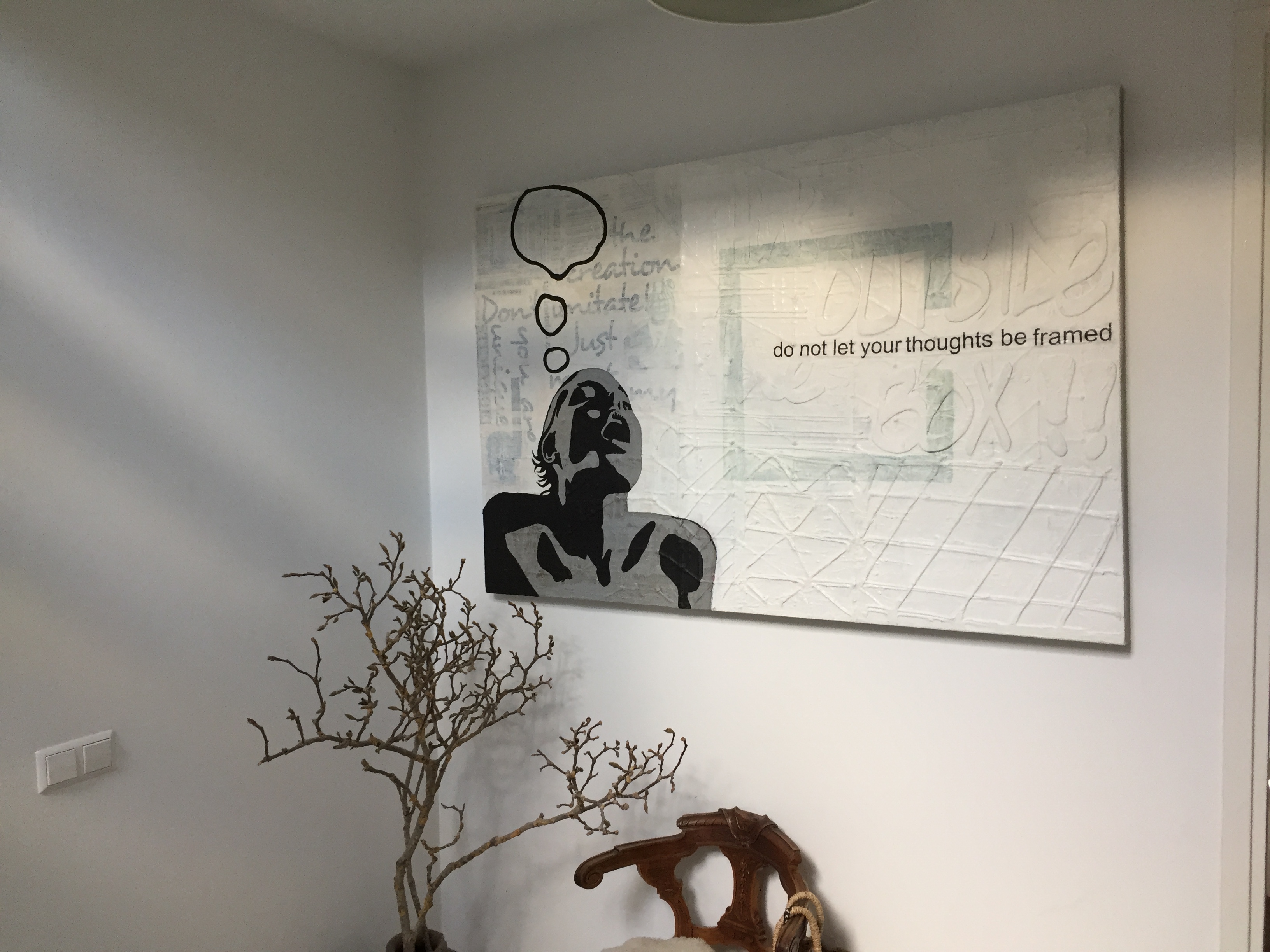 Niet of onleesbaar gesigneerd - Do not let your thoughts be framed kopen? Bied vanaf 1!