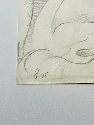 Victor Servranckx - surrealistische compositie met naakt en zwaan kopen? Bied vanaf 485!