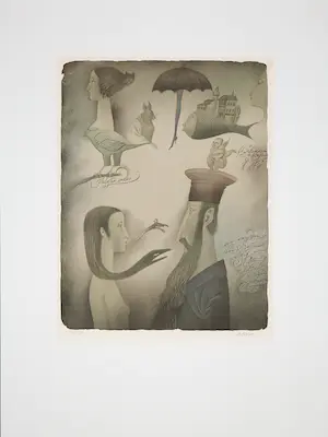 Adolf Born - Litho, Bezwering kopen? Bied vanaf 400!