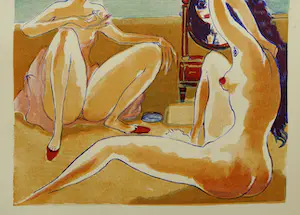 Kees van Dongen - 'La terrasse sur Nil' uit: 'Le livre des mille nuits et une nuit'(foto 4) kopen? Bied vanaf 25!