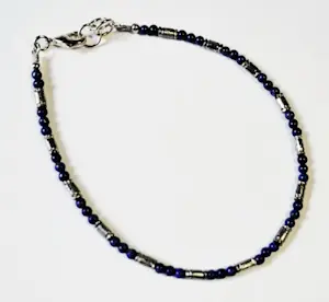 Nieuwe zilveren Armband van lapis lazuli kopen? Bied vanaf 70!