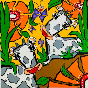 Caja Wong Chung - Swingin' Cows verkauft für € 50!