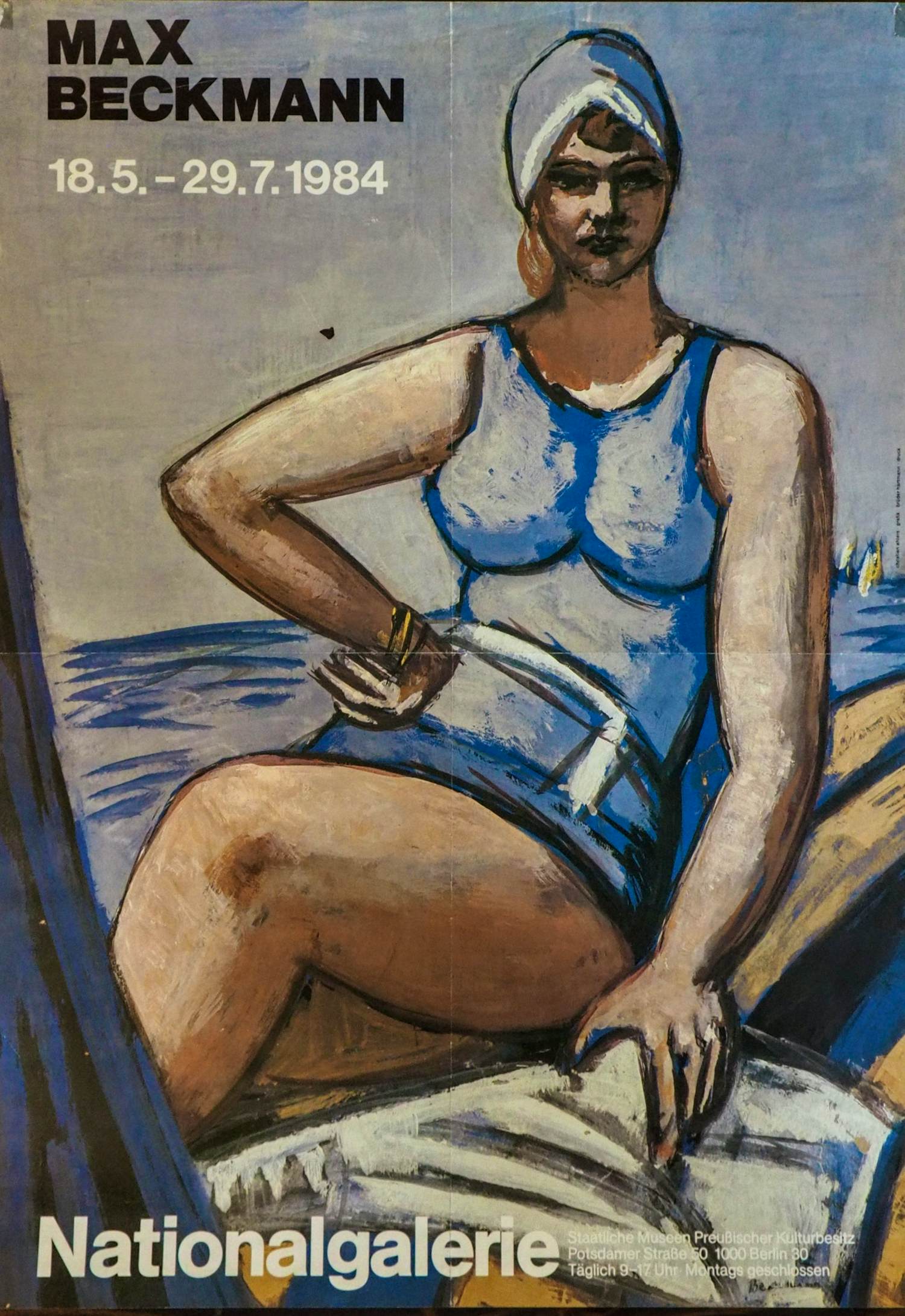 Max Beckmann - Tentoonstellingsaffiche verkocht voor € 10!