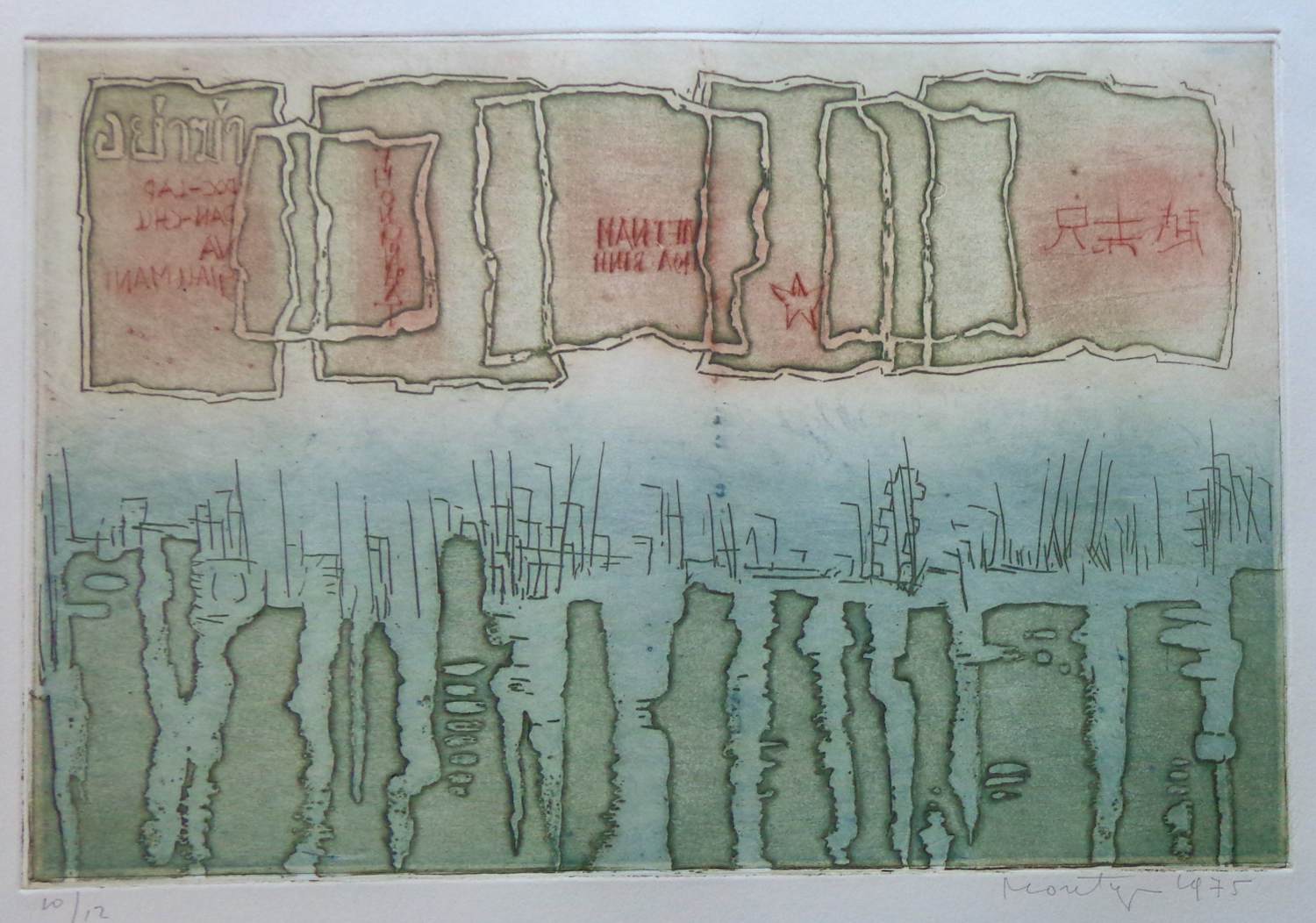 Buy Jan Montyn - FIGURATIE / KLEURETS-AQUATINT / 50x65cm / SIG / 1975? Bid from 75!