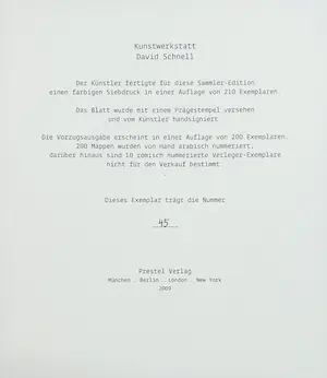 David Schnell - Zeefdruk, Zonder titel kopen? Bied vanaf 400!