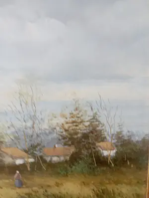 Olivier Denato - Geanimeerd landschap met boerenvrouwen kaufen? Bieten Sie von 180!