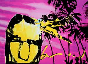 Herman Brood - Zeefdruk: Pink indian verkocht voor € 399!