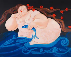 Ada Breedveld - Zeefdruk, Seadreams - Ingelijst kopen? Bied vanaf 60!