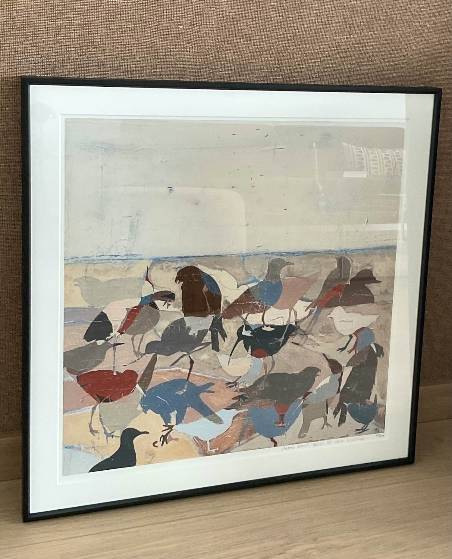 Petra Voots - Aangeboden Zeefdruk op papier, Birds II 2010 Vlieland - ingelijst kopen? Bied vanaf 85!
