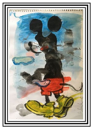 Peter Klashorst - Mickey Mouse kopen? Bied vanaf 100!