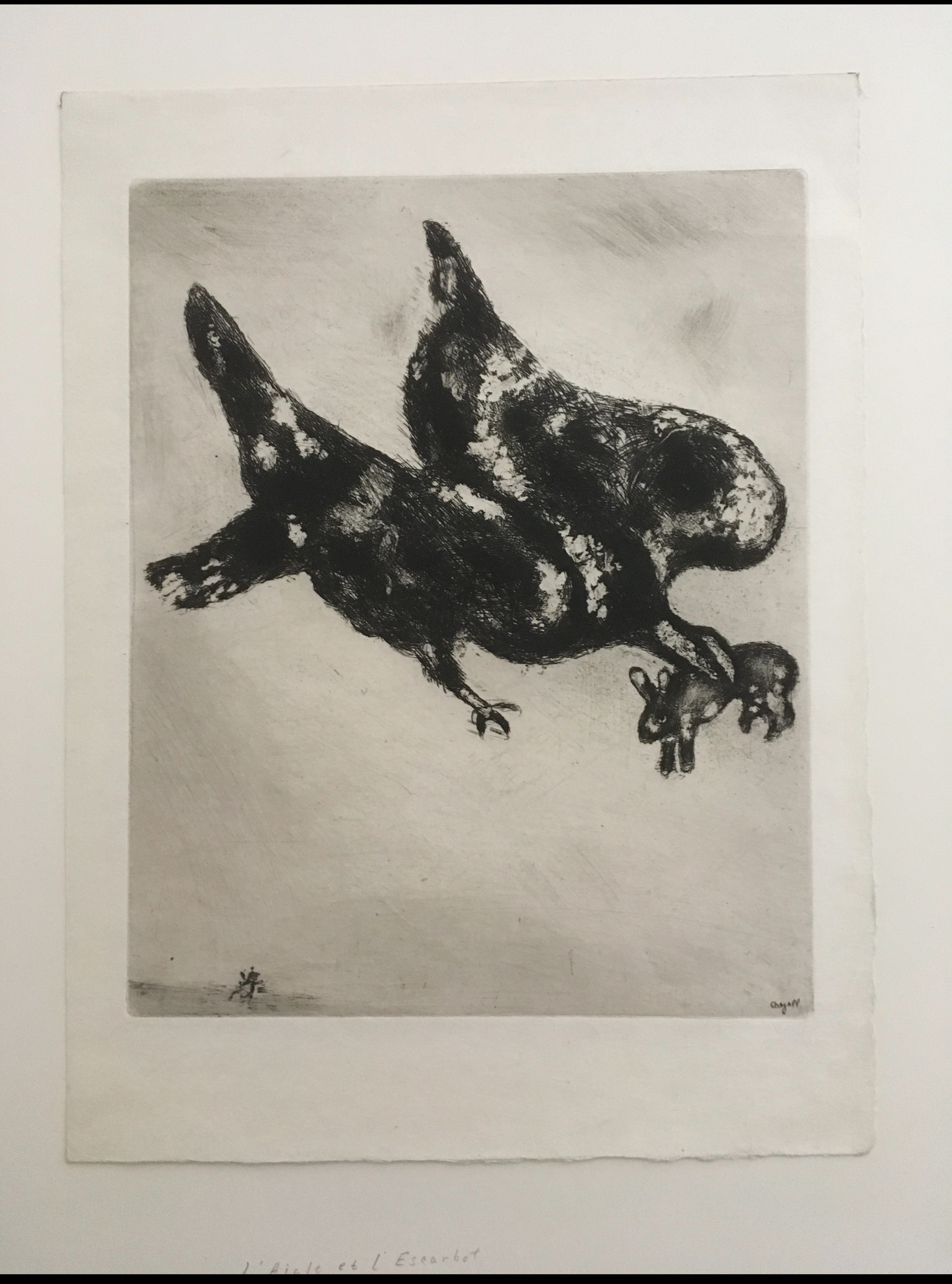 Marc Chagall - L’ aigle et l’escarbot  kopen? Bied vanaf 1150!