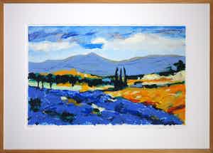Willem Brauck - Zeefdruk, Lavande e Tournesol - Ingelijst (Groot) verkocht voor € 50!