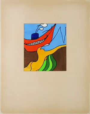 Jules Bekker - Acryl op papier, Next one kopen? Bied vanaf 1!