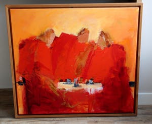 Wil Willemsen - olieverf op doek: Lunch time - 1998 kopen? Bied vanaf 895!