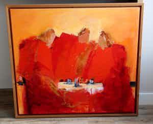 Wil Willemsen - olieverf op doek: Lunch time - 1998 verkocht voor € 895!