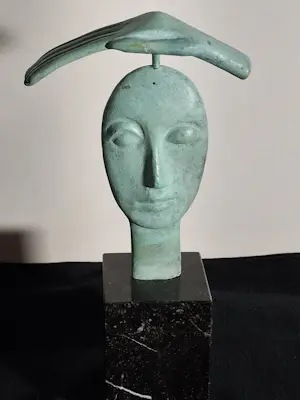 Isabel Ruys-Dudok van Heel - Gepatineerd bronzen beeld. kopen? Bied vanaf 75!