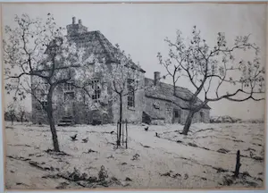 Willem Witjens - Voorjaar - ets - 1935 kaufen? Bieten Sie von 50!