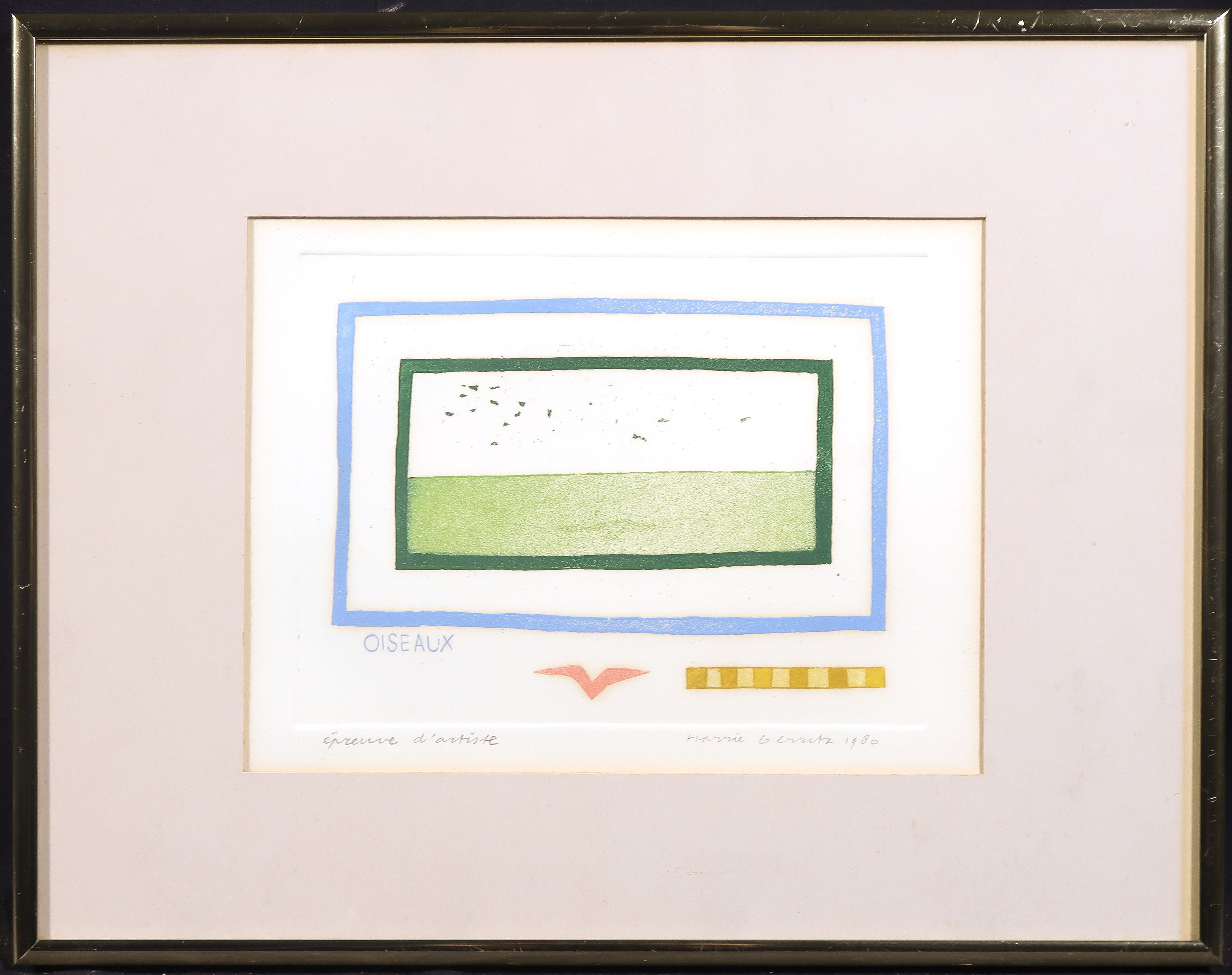 Harrie Gerritz - Aquatint, Oiseaux - Ingelijst kopen? Bied vanaf 20!