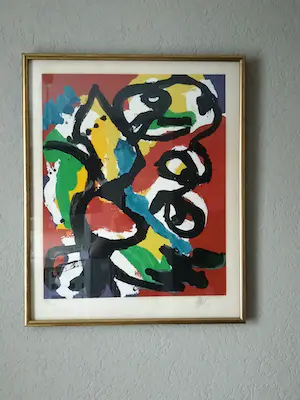 Karel Appel - Bird in summerlandscape, zeefdruk (groot) kopen? Bied vanaf 999!