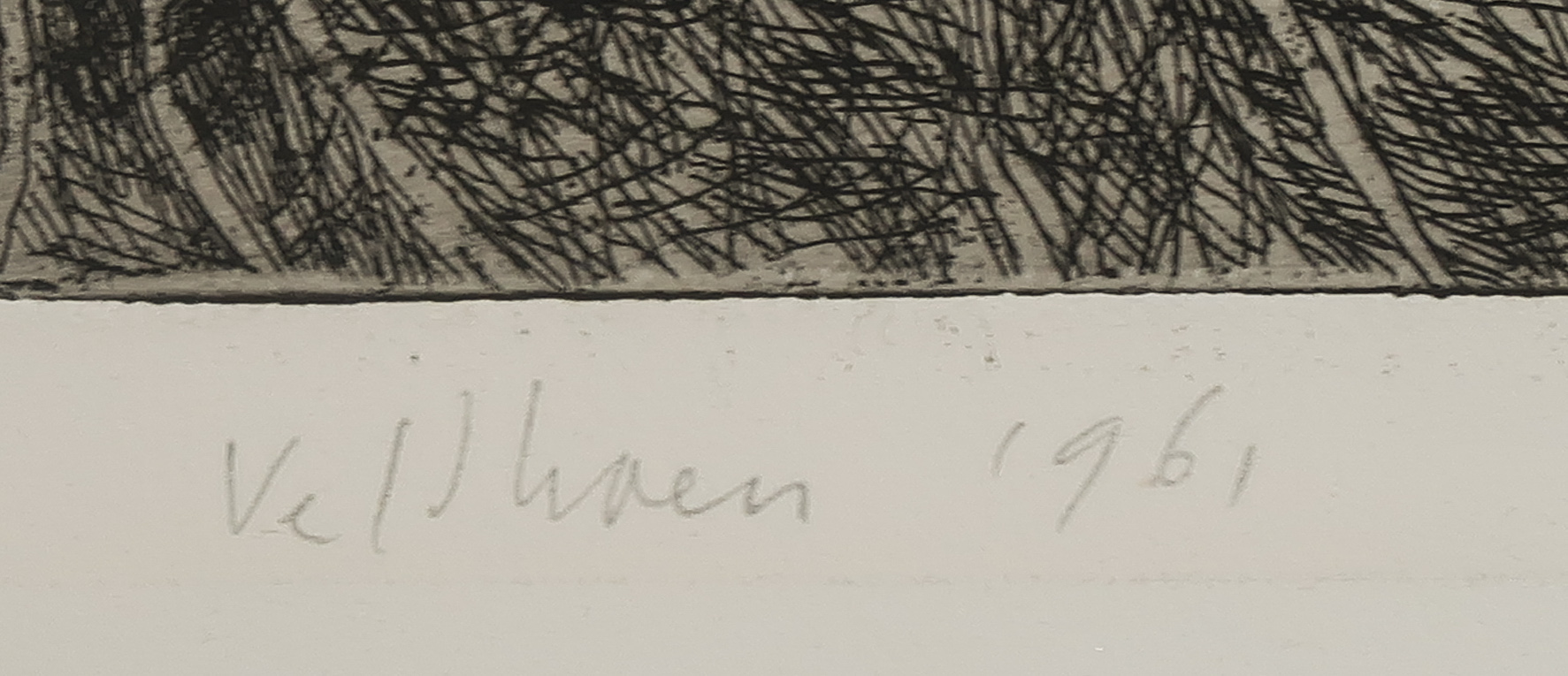 Aat Veldhoen - Ets, Landschap kopen? Bied vanaf 20!