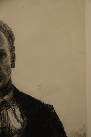 Aat Veldhoen - Portret van een Man, 1964 - Rotaprint op papier kopen? Bied vanaf 40!