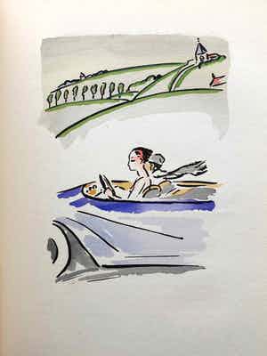 Kees van Dongen - In de auto - 1925 verkocht voor € 625!