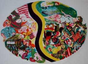 Jacqueline de Jong - Litho : Zonder titel - prent 190 - 1967 kopen? Bied vanaf 69!