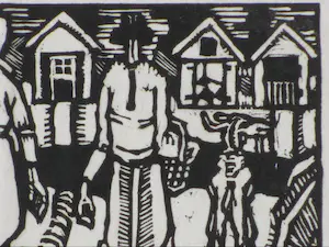 Nikolaas Eekman - Avond - Houtsnede kopen? Bied vanaf 45!