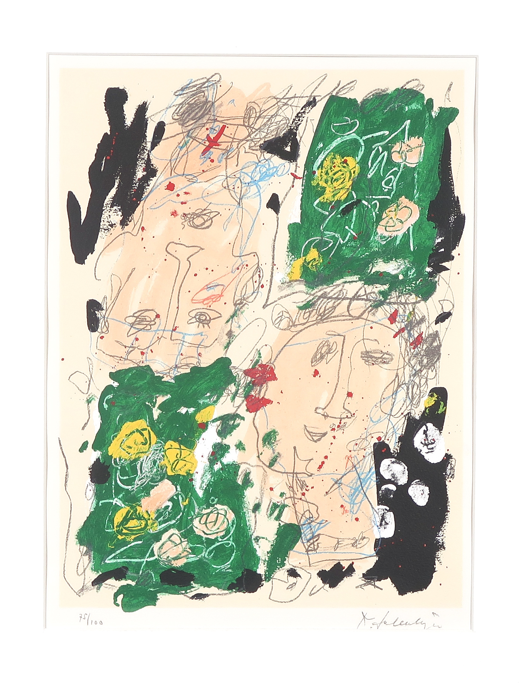 Kees Salentijn - Zeefdruk, Vestidos VI - Ingelijst kopen? Bied vanaf 40!