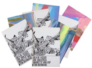 Ton Biermans - Lot van vier acryl op papier inclusief vier expositie-catalogi kopen? Bied vanaf 1!