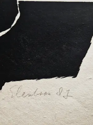 Wally Elenbaas - Mooie kleuren lithografie "bij de koffie" - zeer kleine oplage (5) - gesigneerd kopen? Bied vanaf 57!