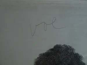 Metten Koornstra - Originele drukplaat , “Man met kind bij boom” – 1972 kopen? Bied vanaf 20!