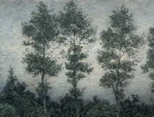 Paul Arntzenius - handgesigneerde aquarel | 'Laan met bomen' (POINTILLISTISCH WERK) kopen? Bied vanaf 600!