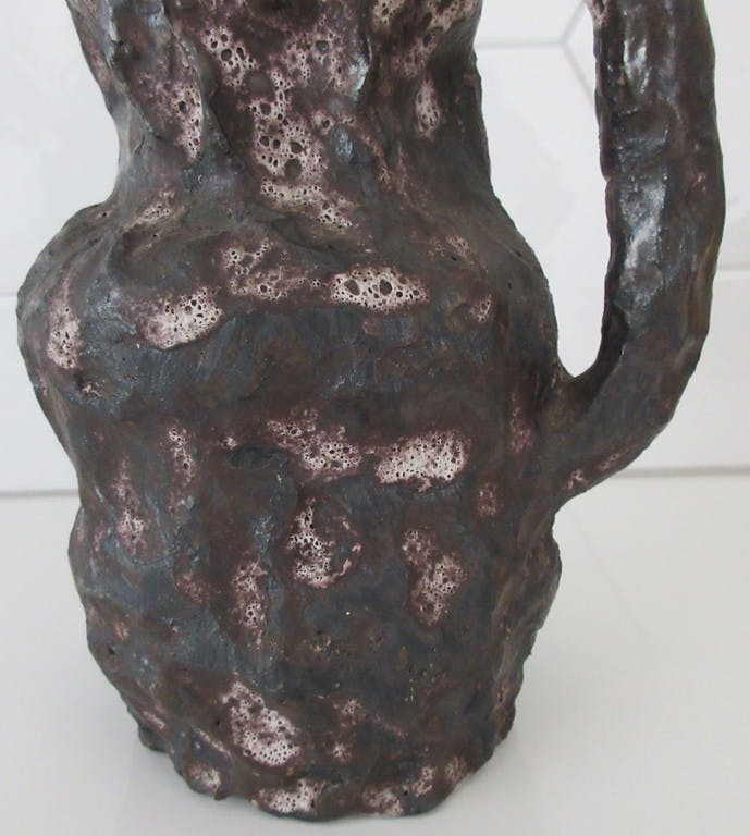 Niet of onleesbaar gesigneerd - Jaap Visser - Grillige vormgegeven Unica vaas kopen? Bied vanaf 1!