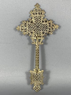Dogon - Ethiopisch priest Silver handcross - Ethiopia kopen? Bied vanaf 65!