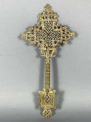 Dogon - Ethiopisch priest Silver handcross - Ethiopia verkocht voor € 65!