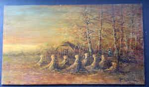 Antony Beek - boerenlandschap (Larense school) verkocht voor € 75!