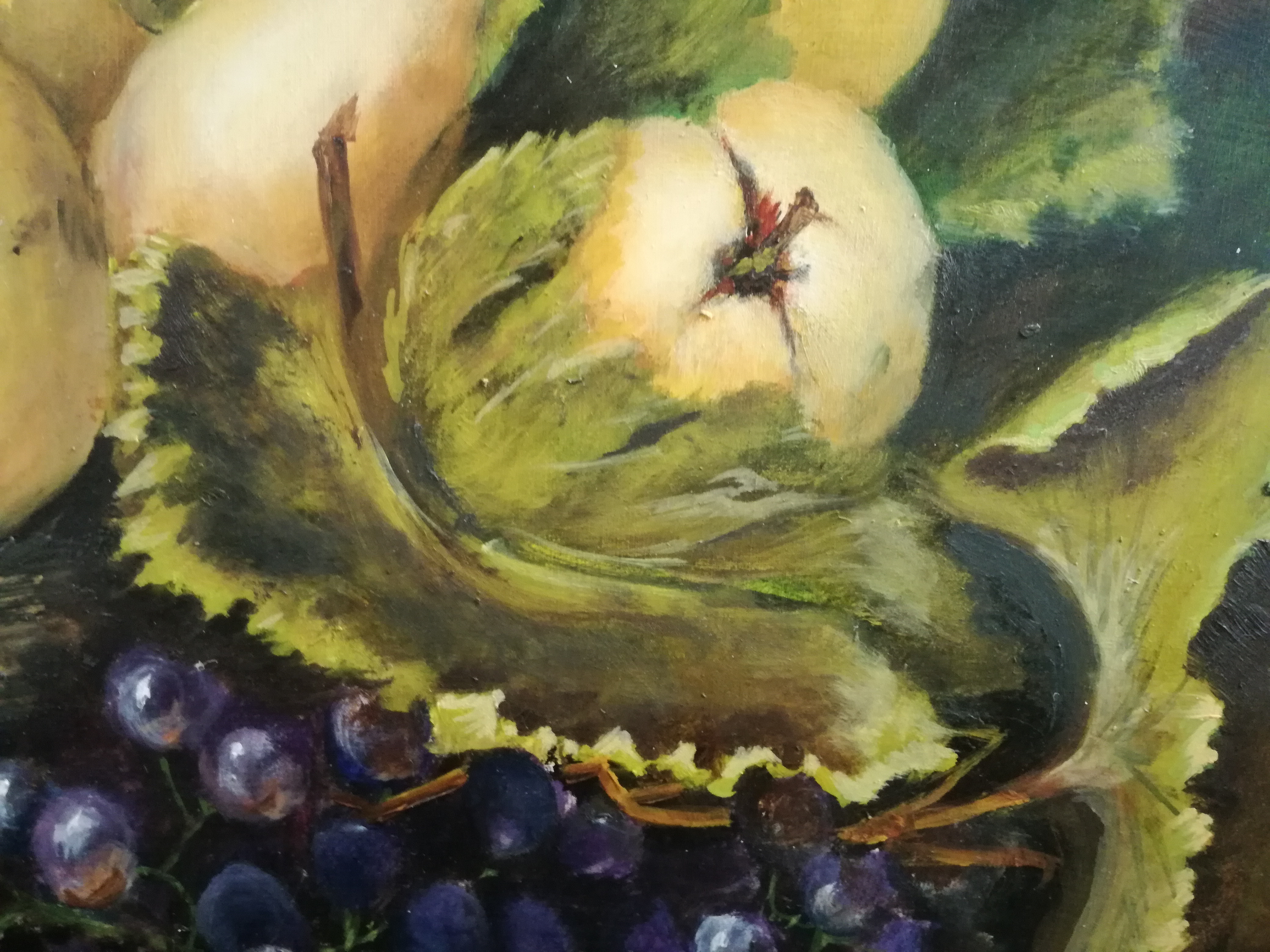 Niet of onleesbaar gesigneerd - Stilleven met appelen, peren en druiven kopen? Bied vanaf 1!