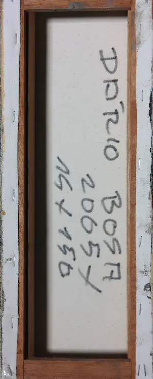 Dario Bosa - Gemengde techniek op doek, Drieluik zonder titel kopen? Bied vanaf 200!