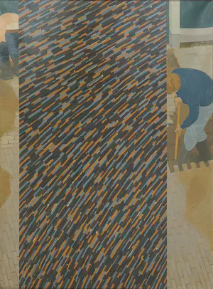 Ad van der Ven - Olieverf op doek, Grondwerk - Ingelijst (Groot) kopen? Bied vanaf 1!