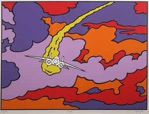 Jan de Vries - Zeefdruk, Clouds - Ingelijst (Groot) kopen? Bied vanaf 50!