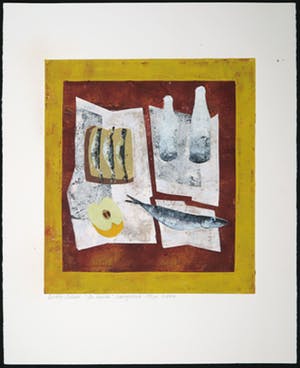 Betty Scheer - Linosnede, De Lunch kopen? Bied vanaf 35!