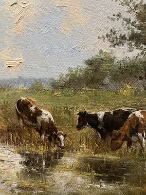 Albert Temming - Koeien landschap kopen? Bied vanaf 450!