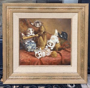 Johannes Wouterus van Trirum - C429 - Spelende kittens kopen? Bied vanaf 400!