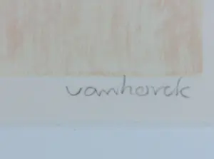 Hans Vanhorck - Zeefdruk . Z.T - Ingelijst kopen? Bied vanaf 50!