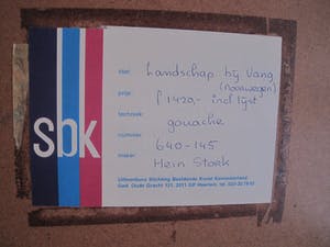 Hein Stork - Grote impressionistische Gouache "Landschap bij Vang Noorwegen" gesigneerd kopen? Bied vanaf 70!