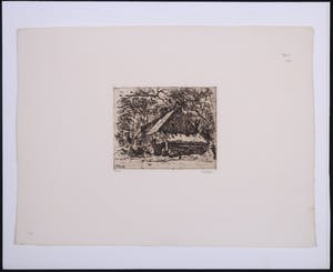 Willem de Zwart - Ets, Z.T. Huis in bos kopen? Bied vanaf 20!