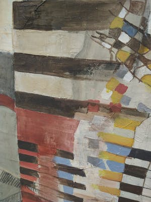 Jo Manders - 'Kompositie II' - Olieverf 1974 kopen? Bied vanaf 350!